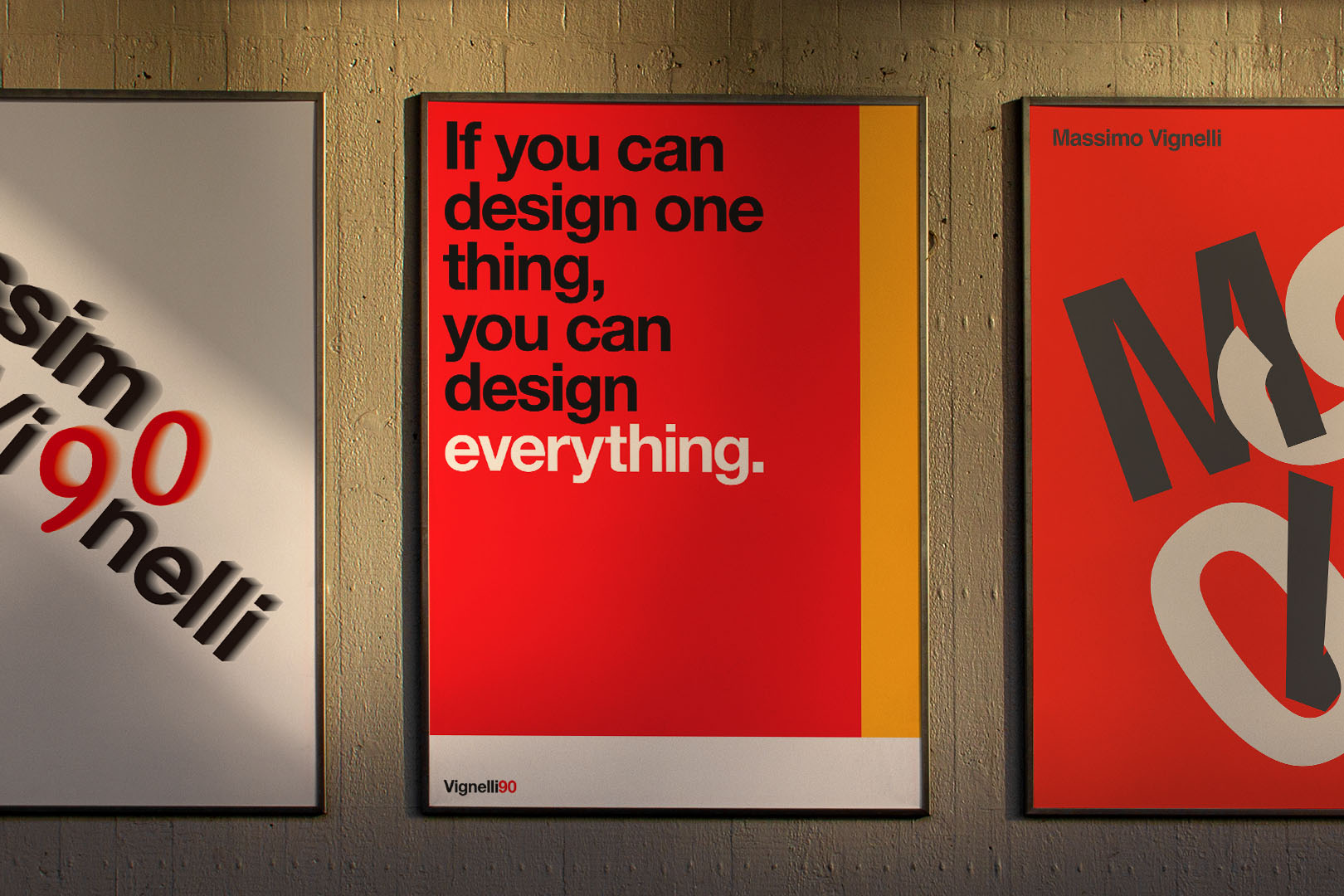 Poster Design celebrating Massimo Vignelli's life