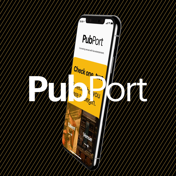 Pubport App Render with Logo